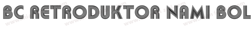 BC Retroduktor NAMI Bold Reversed字体转换